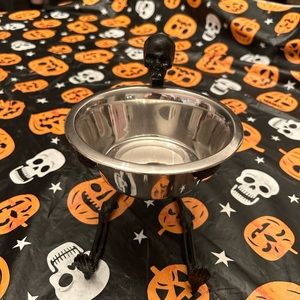 Metal Skeleton Holding Candy Dish